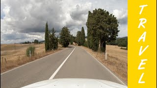 Driving in Italy: Tuscany (Val d'Orcia) | 4K RAW