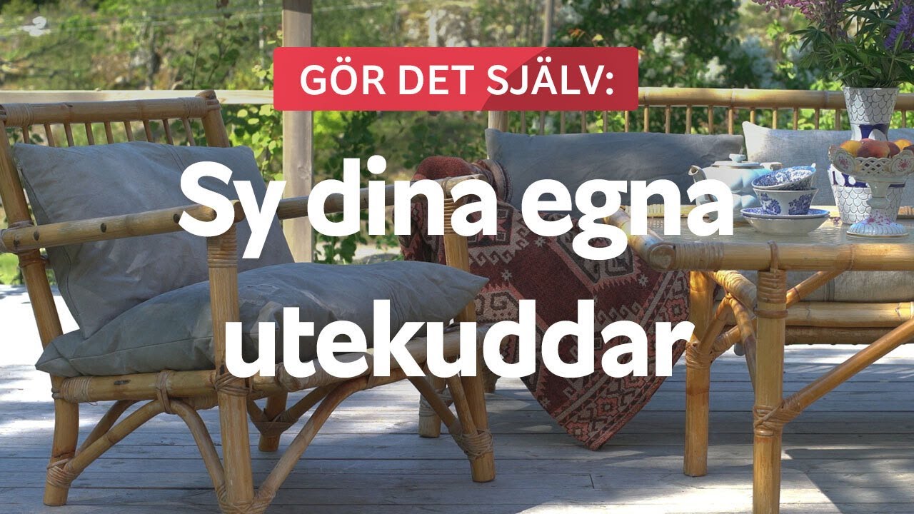 Sy eget kuddfodral! Du kan göra det själv!