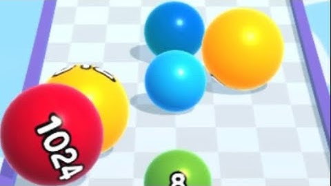 Ball Run 2048  - All  Levels Gameplay IOS .