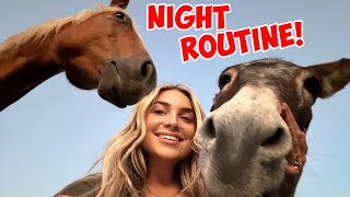 My 2022 Winter Barn Night Routine with 40+ Pets!