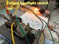 Testing a Chrysler Valiant headlight switch