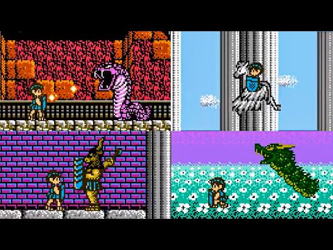 [Classic NES 1988] The Battle of Olympus - All Bosses + Ending, full HD / 60FPS