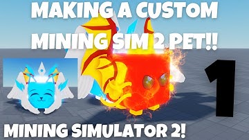 (1) MAKING A CUSTOM MINING SIMULATOR 2 PET!! OMEGA DOGCAT!! | Mining Simulator 2 | Roblox
