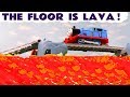 The Floor Is Lava Challenge Thomas & Friends and Minions Toy Trains Story with Batman for Kids  TT4U