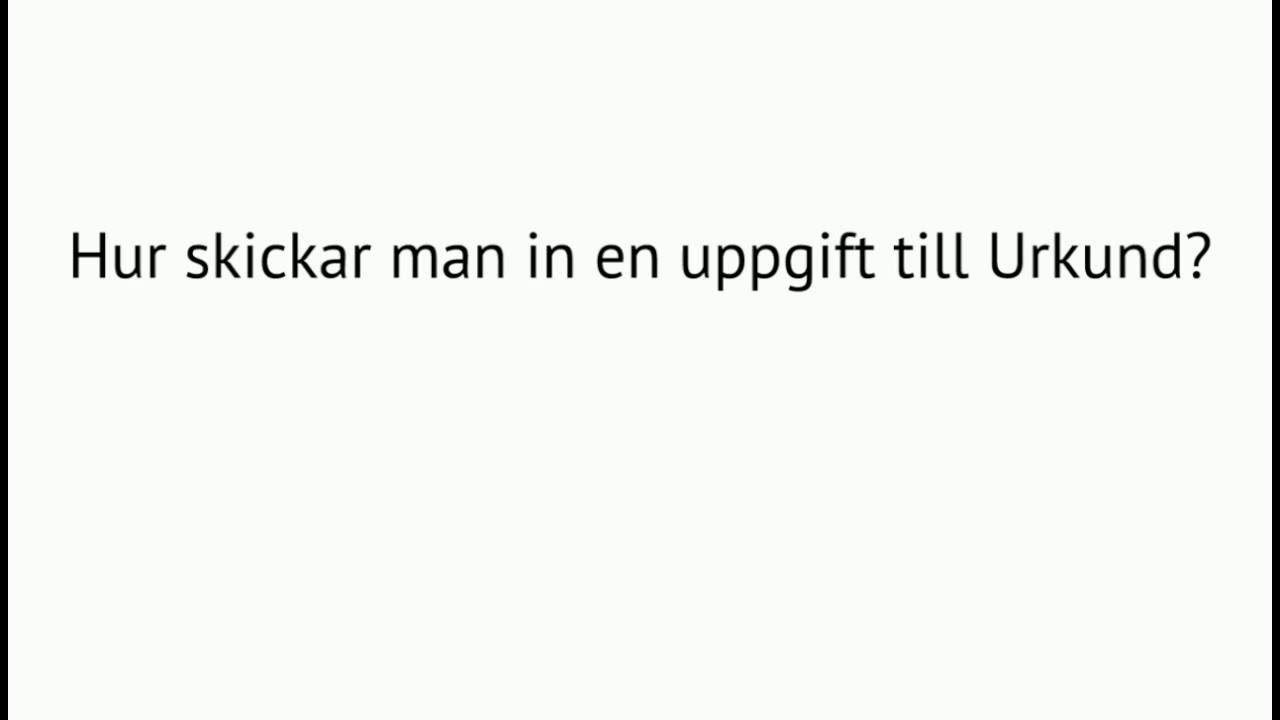 Hur skickar man in en uppgift till Urkund? YouTube