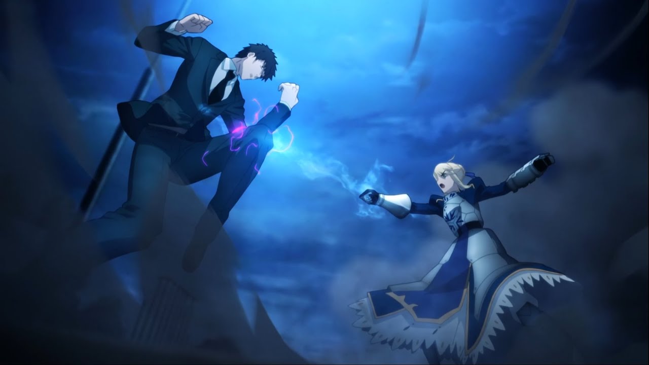 Fate Stay Night Kuzuki Soichiro vs Saber Fight AMV [EDIT] - YouTube