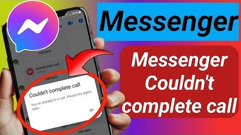 Fix Messenger Couldn