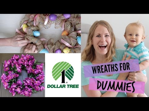 How to make Dollar Tree DIY Wreaths (easiest tutorial!)