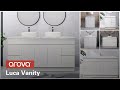 Arova Bathroom Vanity Luca Range White Floor Standing