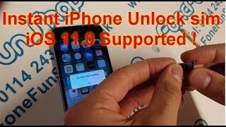 Instant iPhone Unlock Sim iOS 11 Tested and Working