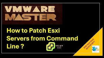 VMware Training | How to Patch Esxi Server from Command Line ? | VMware Tutorial