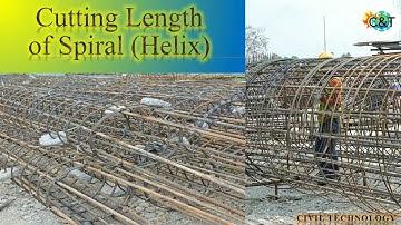 Cutting Length of Spiral (Helix) in pile || Helix Cutting Length || Civil Technology