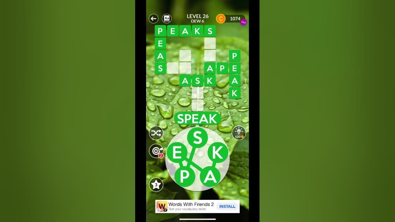 Wordscapes: Level 25-27 - YouTube