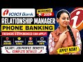 ICICI Bank Hiring Relationship Managers 2026 | Phone Banking Job | Freshers & Experienced Apply