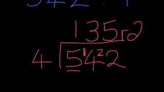 Short division 1 bus stop method
