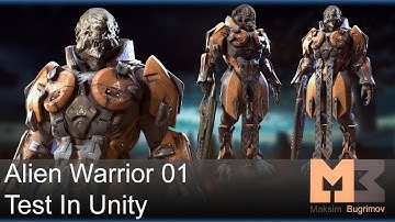 Alien Warrior 01 Test In Unity