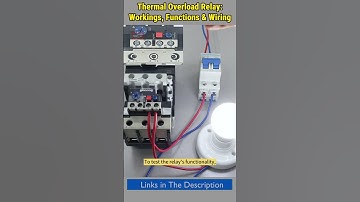 Thermal Overload Relay: Workings, Functions & Wiring #shorts #thermal #overload #relay