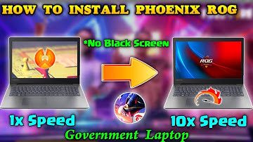 How To Install Phoenix Rog Os  Tamil🔥||No Lag Free Fire  || 💯No Black Screen || Government Laptop🥳