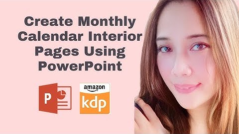 Create Monthly Calendar for Amazon KDP Interior Pages Using PowerPoint