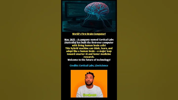 World’s First Brain-Computer! | Real Human Brain Cells Power a Machine! | May 2025 Breakthrough