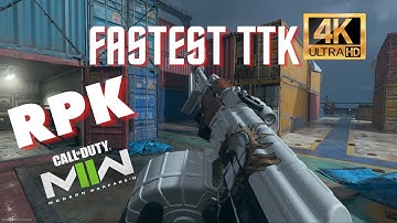 NEW FASTEST TTK "RPK" is SCARY in MW2 (New Best RPK Class Setup Tuning Season 2)! || No Commentary!