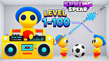 Spring Spear Aim & Snap Gameplay Walkthrough Reaching Max Level Flash Lancer Mode ( Level 1-100 )