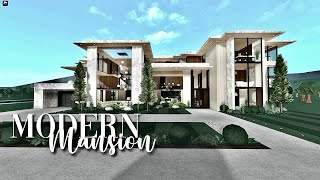 Bloxburg: Modern Mega 3 Story Mansion | No Large Plot | Realistic House Build