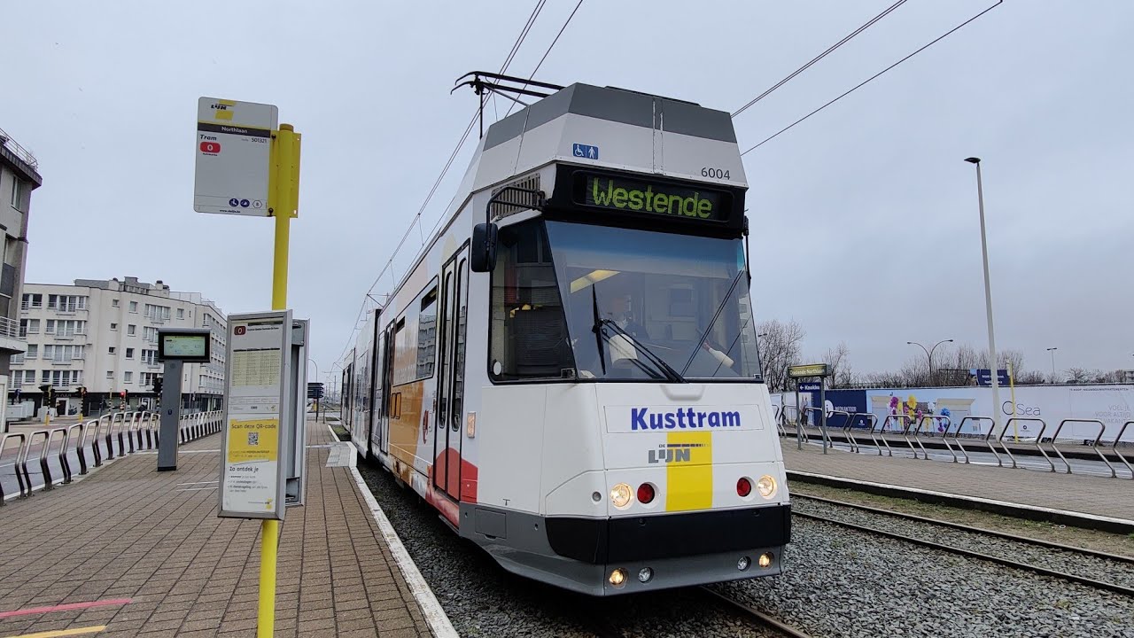 BN Kusttram 6004 | 0 - Westende-Bad H/T | Cabin POV | Traject video | Oostende