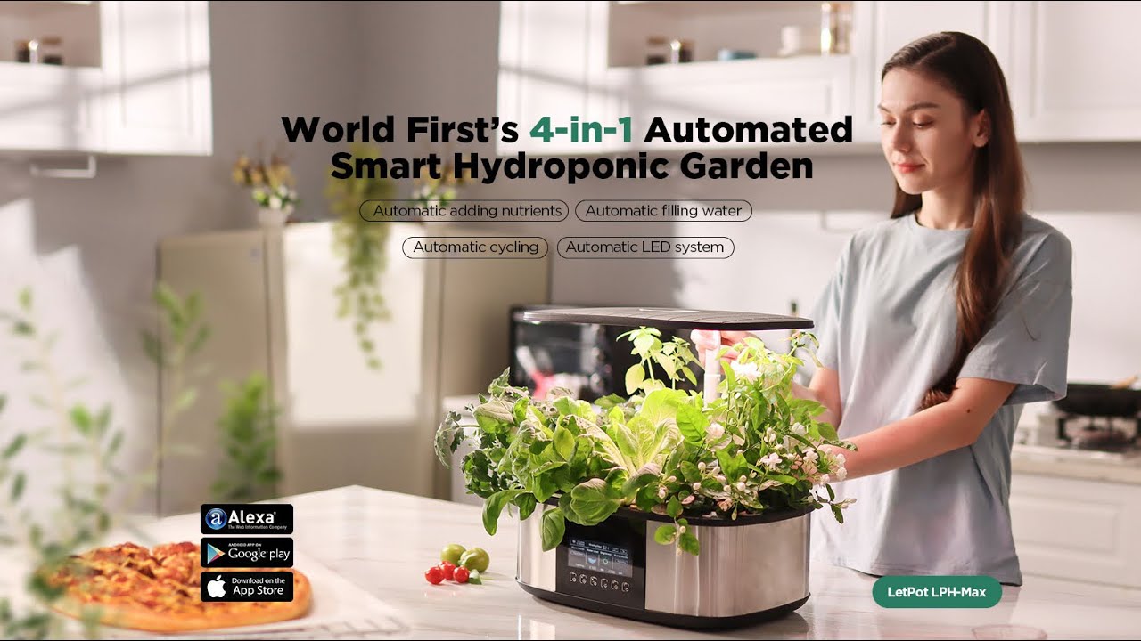 【LetPot LPH-Max】Redefine the smart hydroponic garden - YouTube