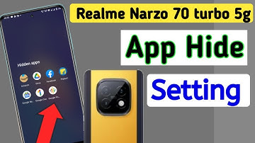 How to hide apps in Realme narzo 70 turbo /Realme narzo 70 turbo app hide/app hide setting