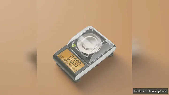 50g 0.001g LCD Touch Digital Milligram Scale Jewelry Gold Lab Scales with 6 Units, Tare Weights, Cal