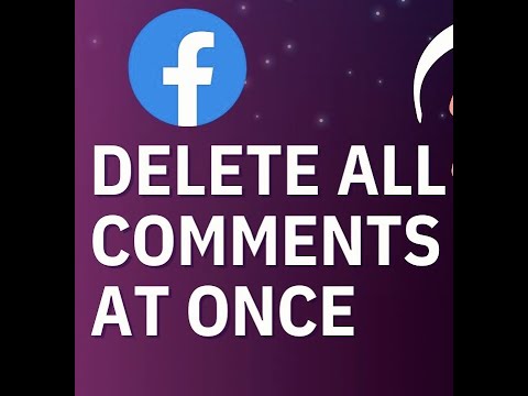 facebook ზე ყველა კომენტარის წაშლა
