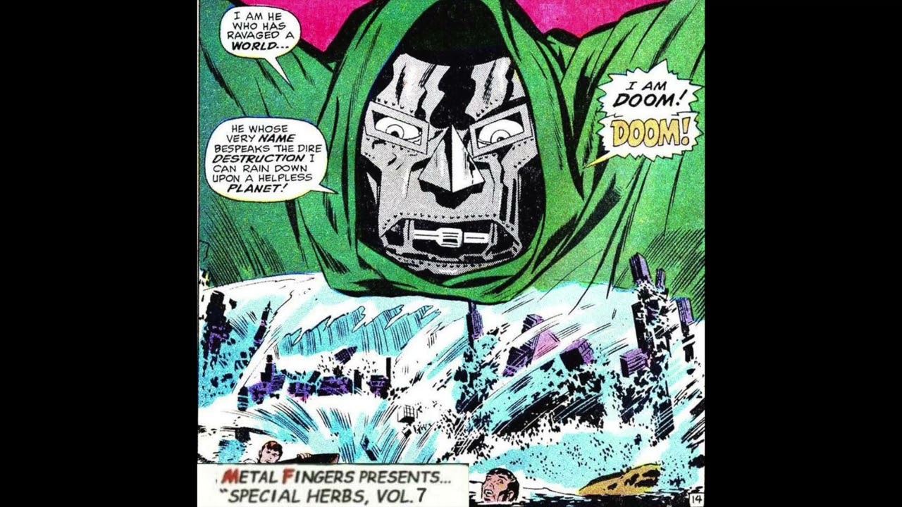 MF DOOM Comic Book Metal Fingers Dr Doom Poster 