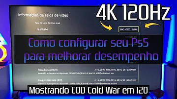 Como habilitar 120Hz no PS5?