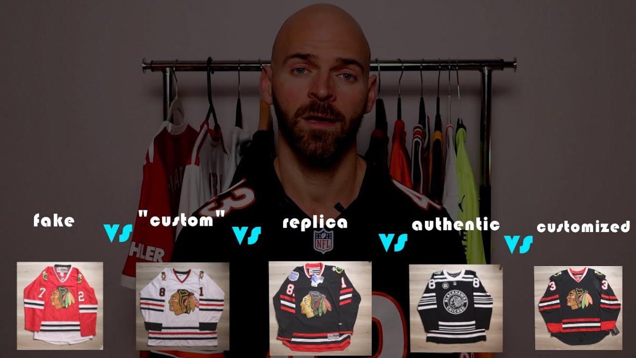 Comparing a Fake Adidas to a Real Adidas NHL Jersey 