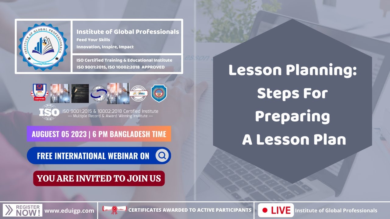 What Are The Steps For Preparing A Lesson Plan