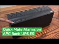 Using Quick Mute on APC Back-UPS ES M-Series | Schneider Electric Support