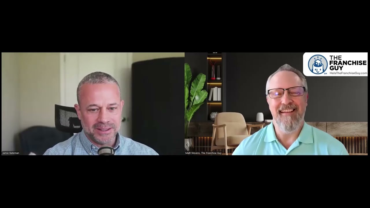 Matt Stevens on the From Adversity to Abundance podcast with Jamie Bateman discussing real estate losses and franchise success