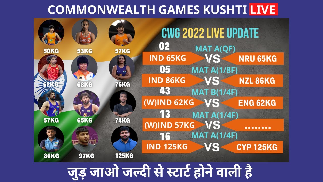 CWG 2022 Wrestling LIVE | Commonwealth games Wrestling Live | 2022 CWG Kushti Live Update