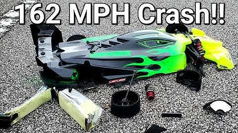 Arrma Limitless 162 MPH Crash!!