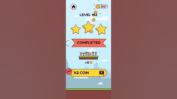 Rope puzzle level 183 walkthrough🎮(solution) #Shorts