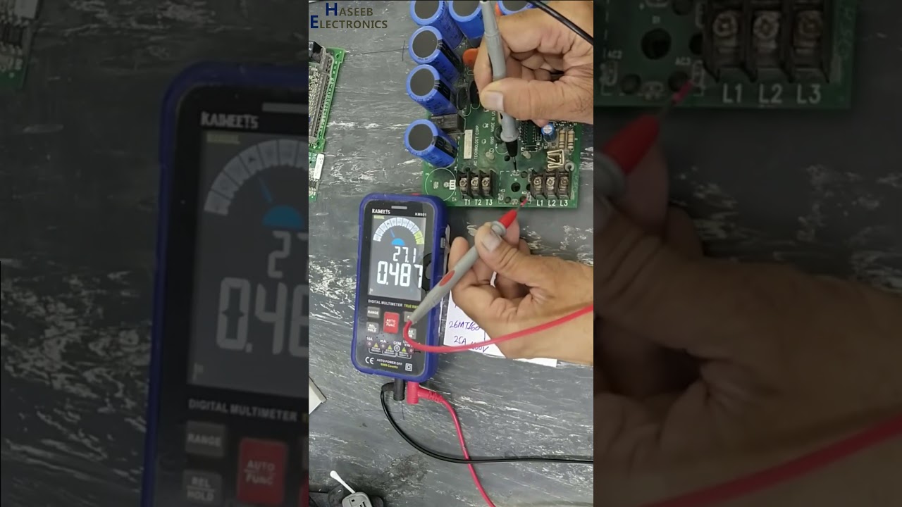 Как проверить трёхфазный мостовой выпрямитель внутри схемы с помощью мультиметра | 26MT160 