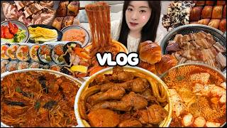 순두부열라면&김밥으로 시작해서 엽닭으로 끝나는 한식돼지 욕망의 먹방, 먹방 브이로그! 아구찜 먹방, 마산 3대 돼지갈비 먹방, 참치김밥 먹방, 엽기닭도리탕 먹방 VLOG screenshot 3