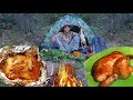 BUSHCRAFT COOKING CHICKEN WITH ALUMINUM RECIPE ON MOUNTAIN ? EATING DELICIOUS
