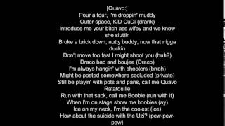 Migos  - Bad and Boujee ft  Lil Uzi Vert( lyrics)