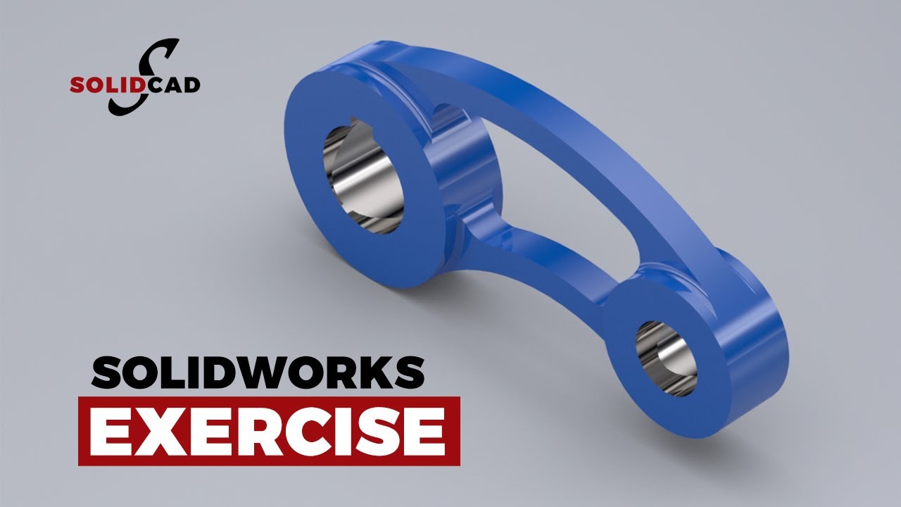SolidWorks Exercise 21 | SolidWorks Tutorial | SolidCad - YouTube