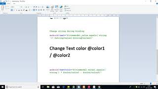 Data Binding Tips (Change Text Color , View Visible , Change String )