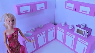 como fazer  ARMÁRIOS  de COZINHA para Bonecas,Barbie, Ever after high,monster high,etc