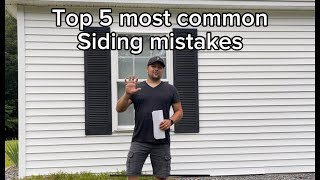 5 Common Siding Mistakes  #1 Can cost $1,000’s