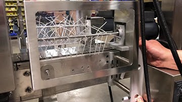 LX-100 Shrink Sleeve Label Applicator - Timing Screw and Brush Down Placement